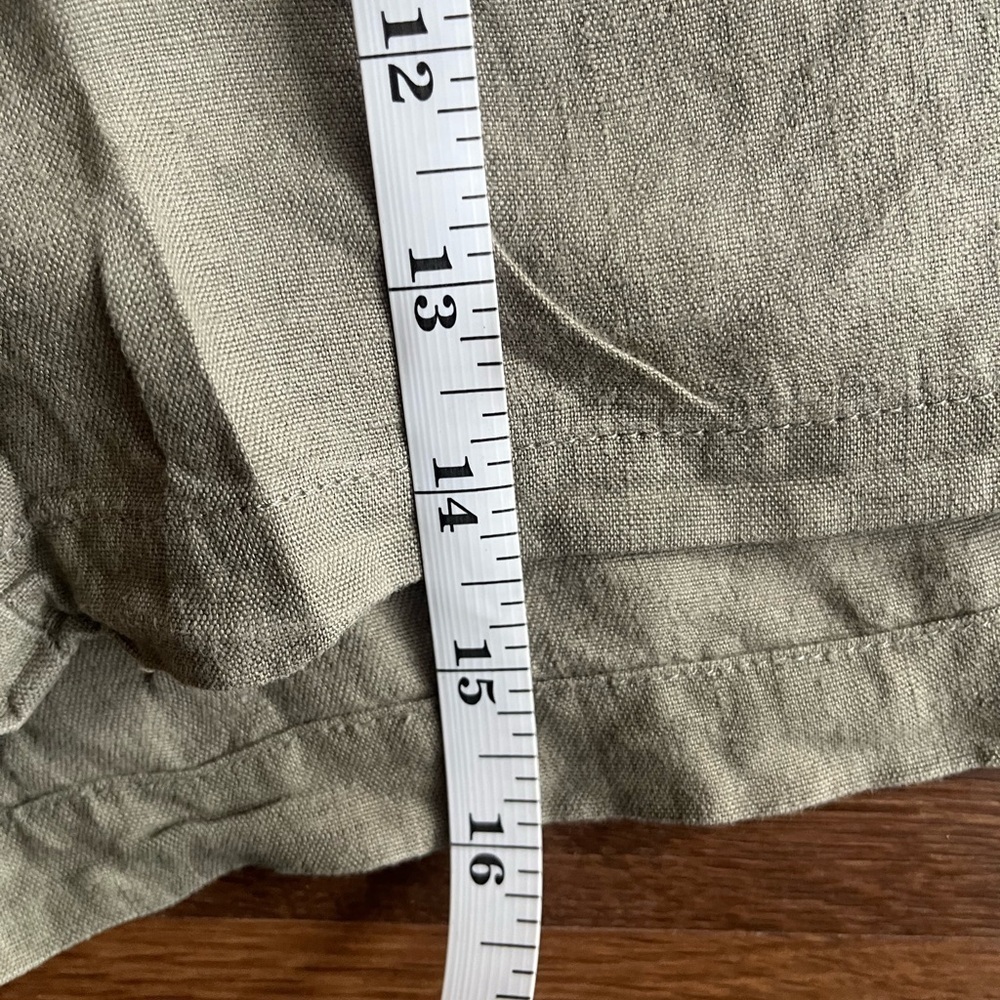 Parachute Moss Army Green Linen Shorts 🌿🩳 - Picture 7 of 9